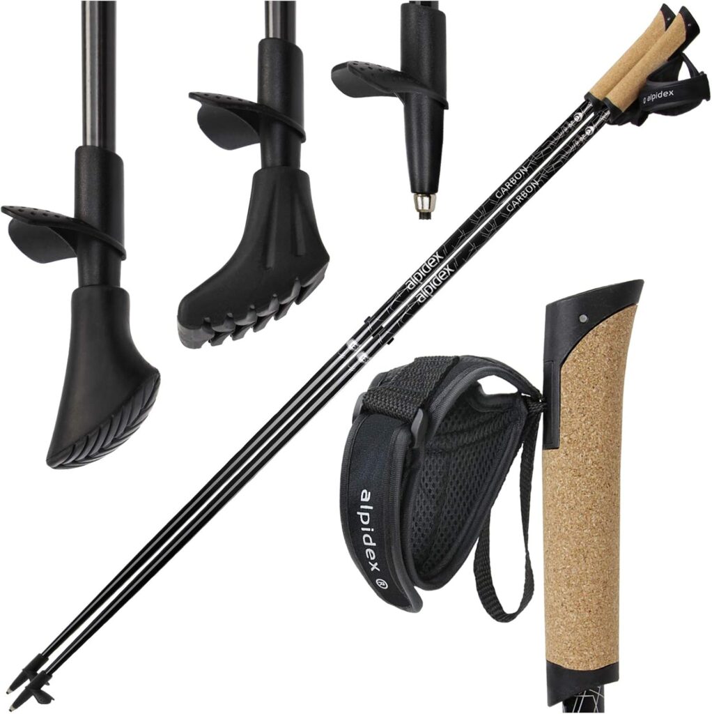 ALPIDEX Super Light Carbon Nordic Walking Stick – ultralagani karbonski štapovi za nordijsko hodanje