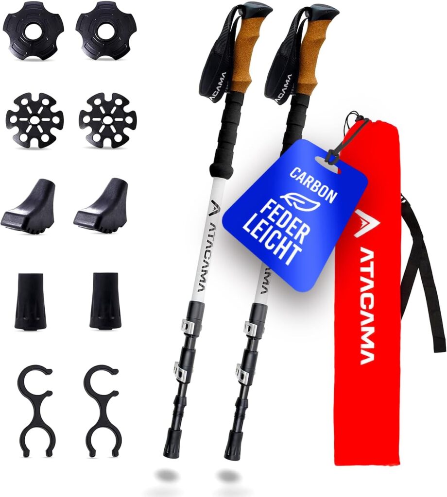 ATACAMA Nordic Walking Poles – sklopivi karbonski štapovi za muškarce i žene, izrađeni u Austriji