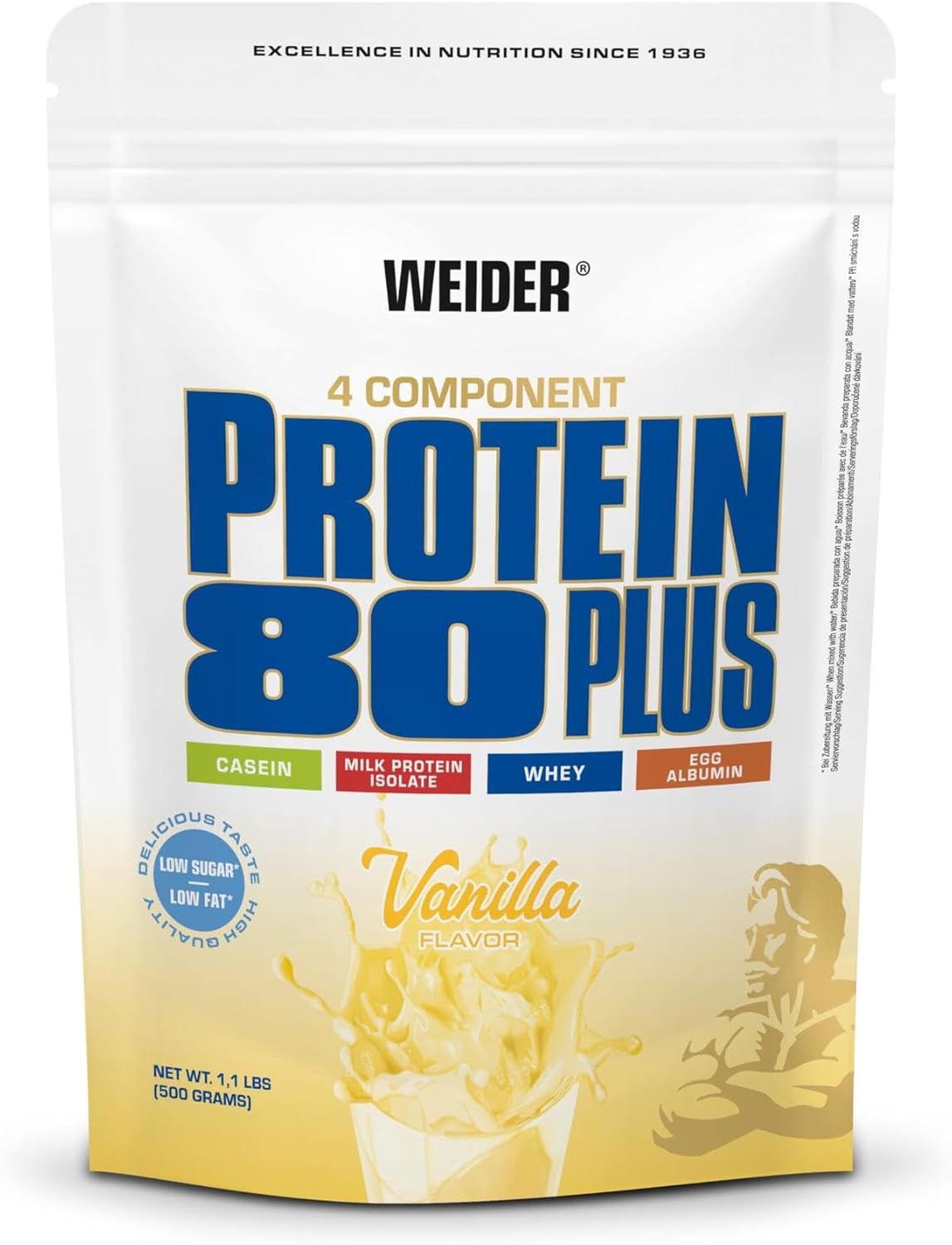 WEIDER Protein 80 Plus – višekomponentni protein za postepeno i kvalitetno debljanje