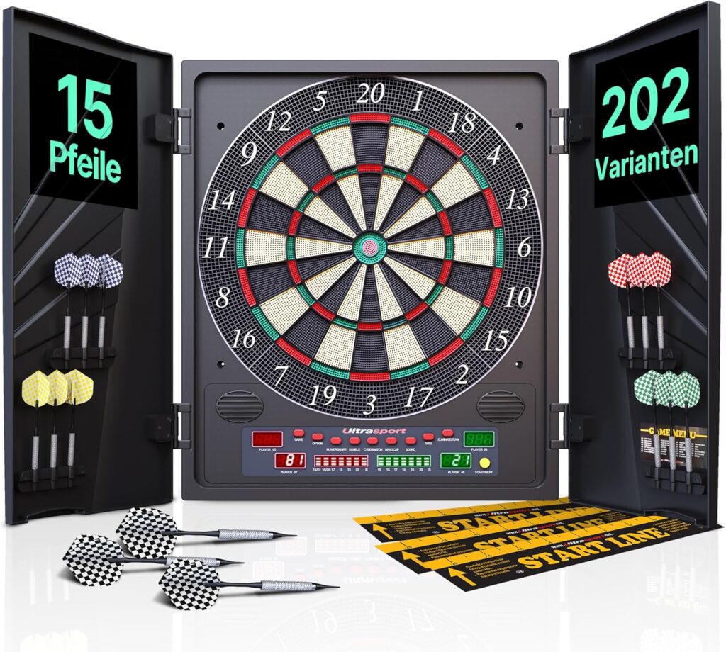 Ultrasport Electric Dartboard – elektronički pikado s vratima za kućnu zabavu