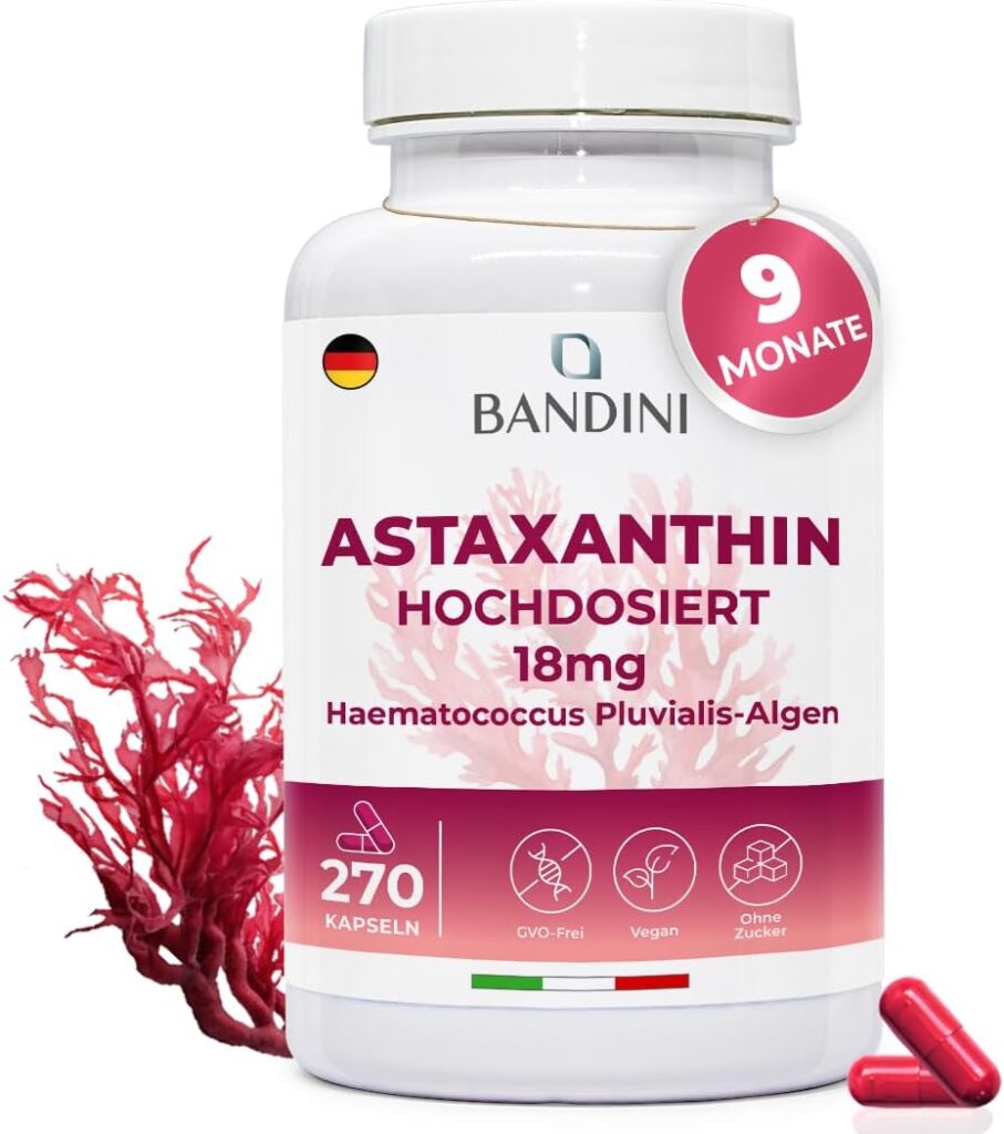 Bandini® Astaxanthin High Dose 18 mg – snažan antioksidans u kapsulama za dugotrajnu upotrebu