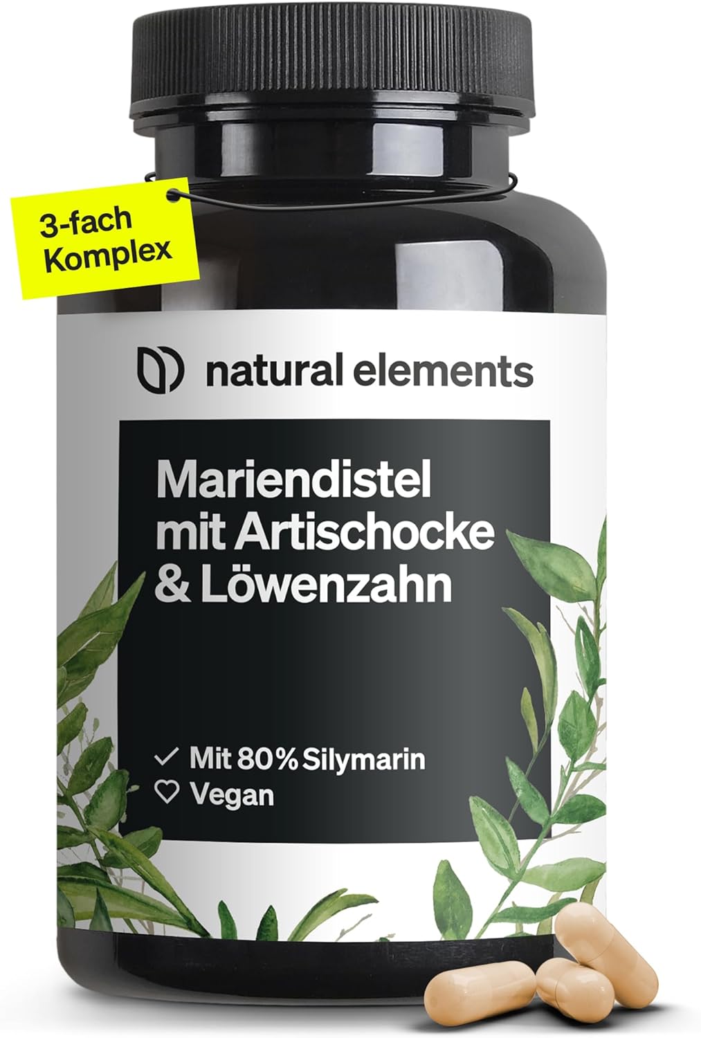 Marian Thistle, Artichoke & Dandelion Complex – visokodozirani silimarin 80% iz Njemačke