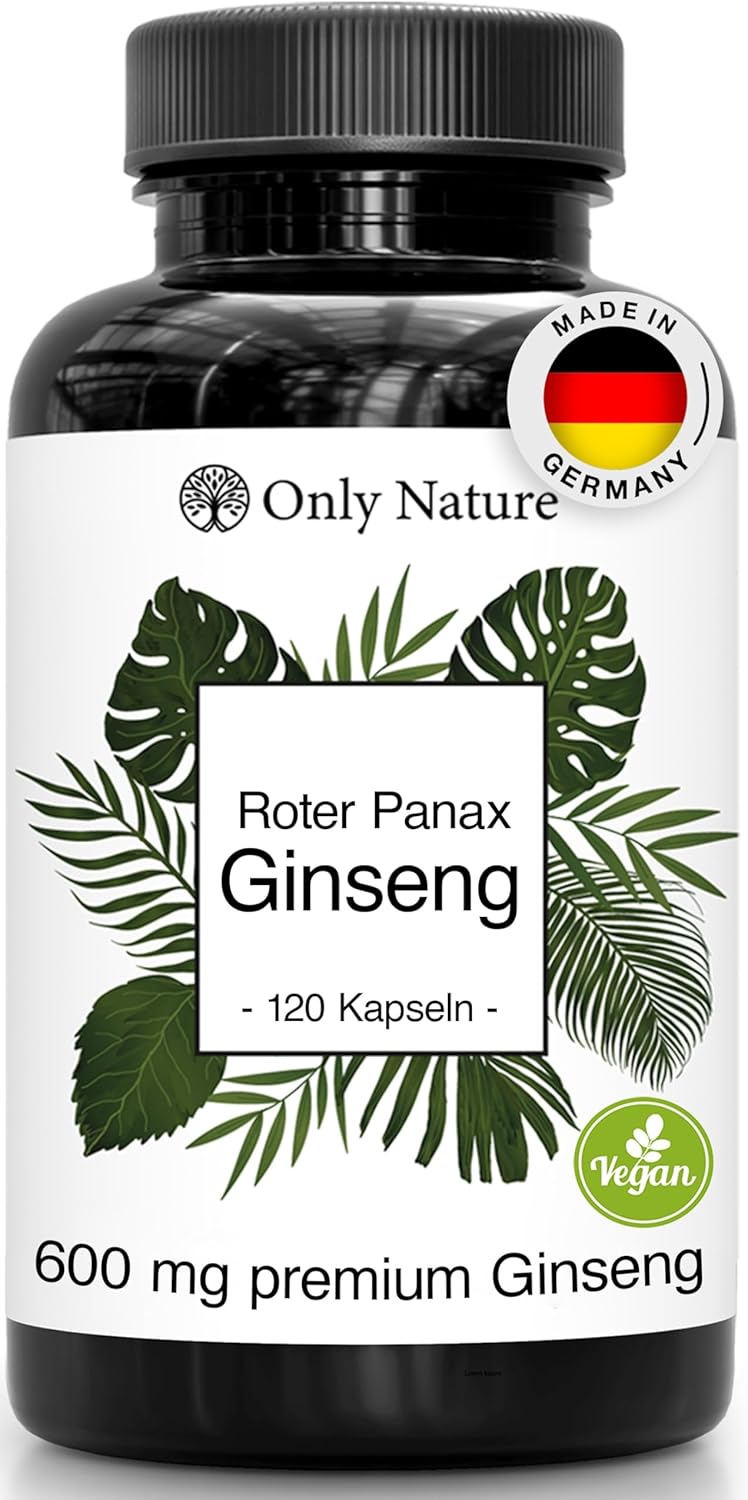 Only Nature® Ginseng 600 mg – Visoka doza crvenog Panax ginsenga