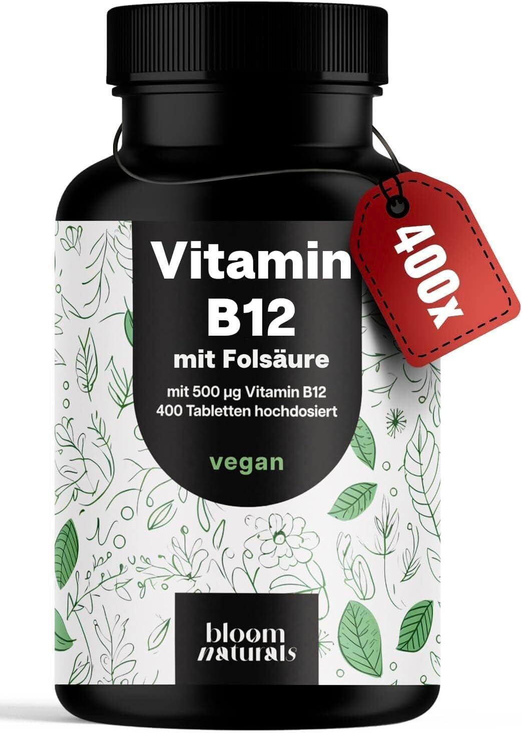 Vitamin B12 visoke doze – 400 tableta s 500 µg B12 i 200 µg folne kiseline